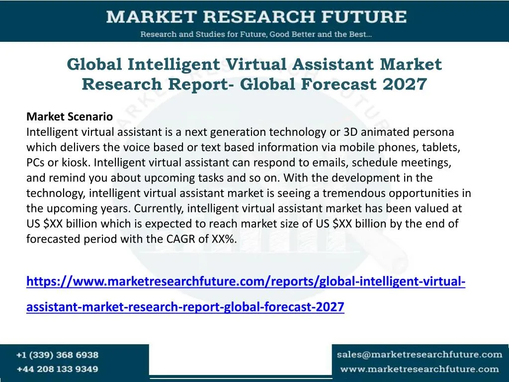 global intelligent virtual assistant market research report global forecast 2027
