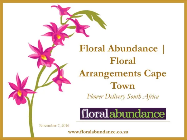Flower Delivery South Africa | Florist Cape Town