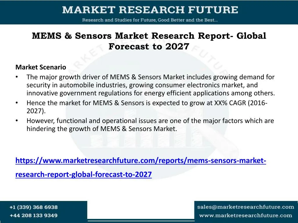 mems sensors market research report global forecast to 2027