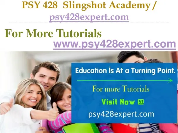 PSY 428 Slingshot Academy / psy428expert.com