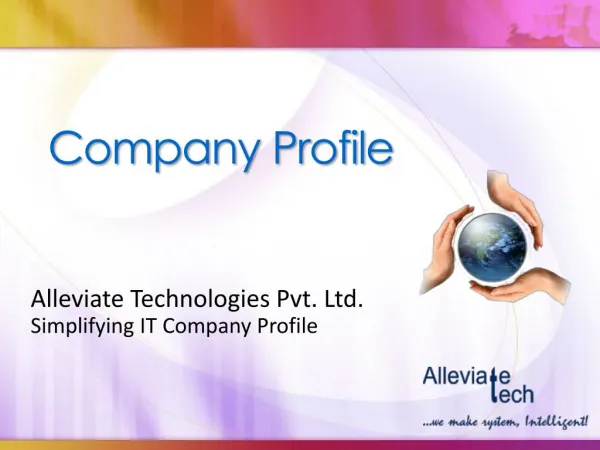 Alleviate Technologies Pvt. Ltd. - Presentation