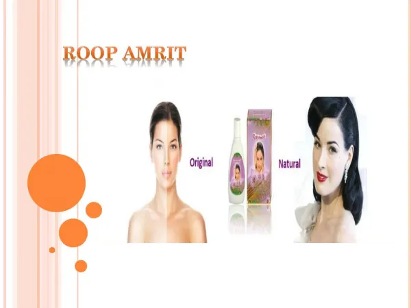 Roop amrit – A shining product to remove skin effects.