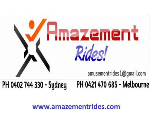 Amusement Rides for Hire | Amazement Rides