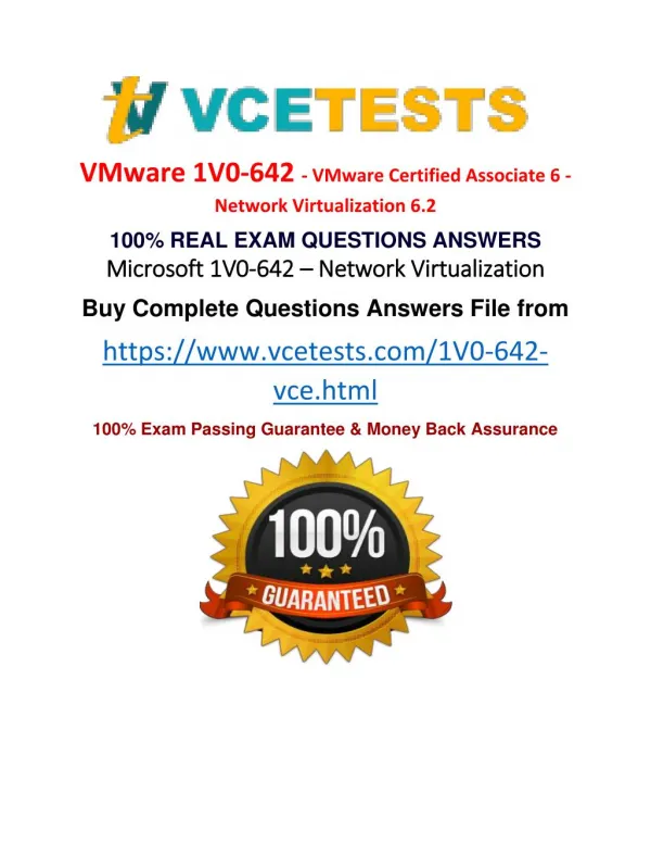 1V0-642 VCE Exam Questions