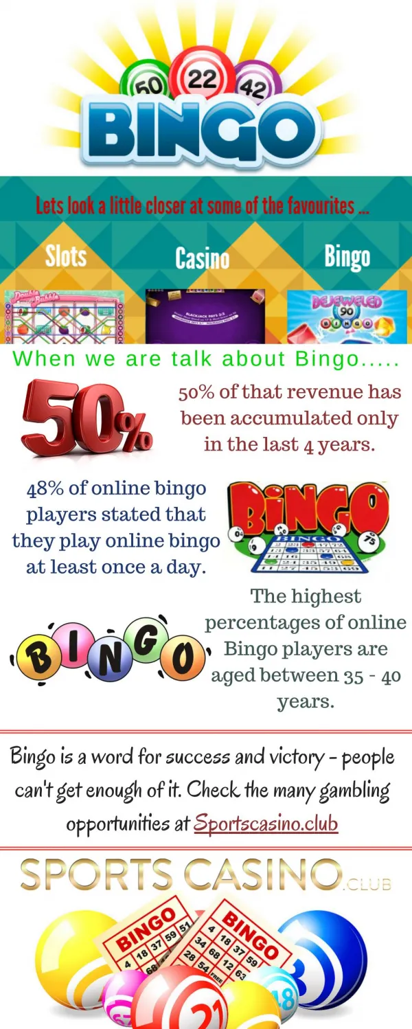 Play Online Bingo at Sports Casino.Club