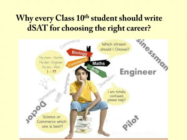 Why every class 10th student should write dsat for choosing the right career?
