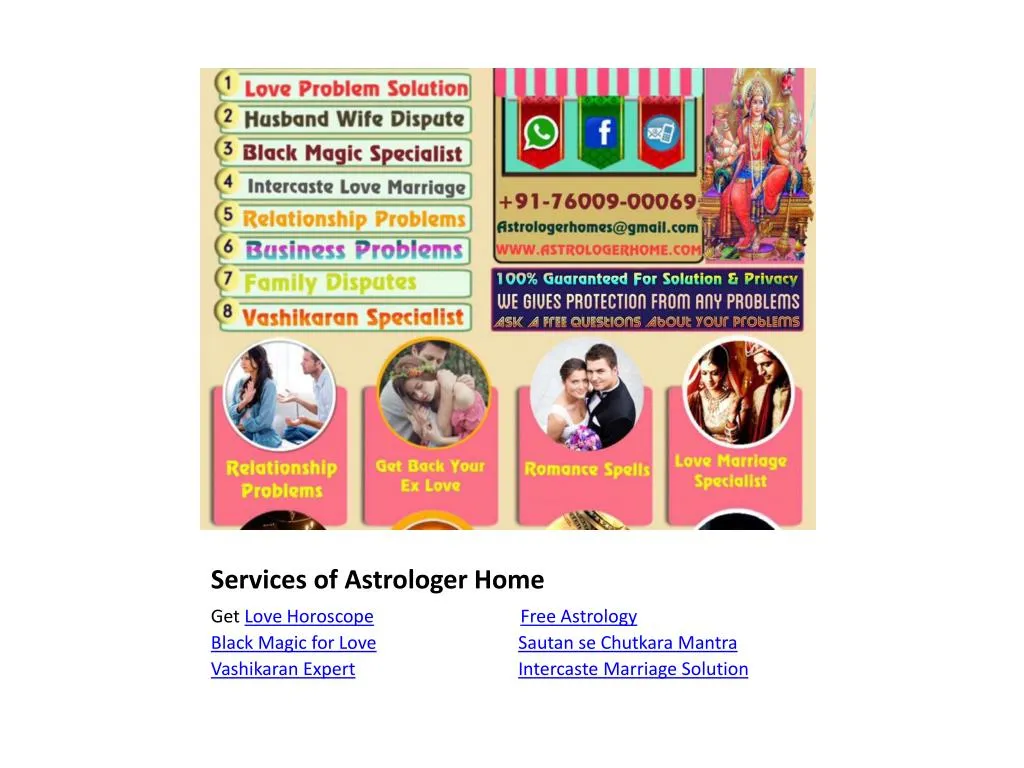 services of astrologer home
