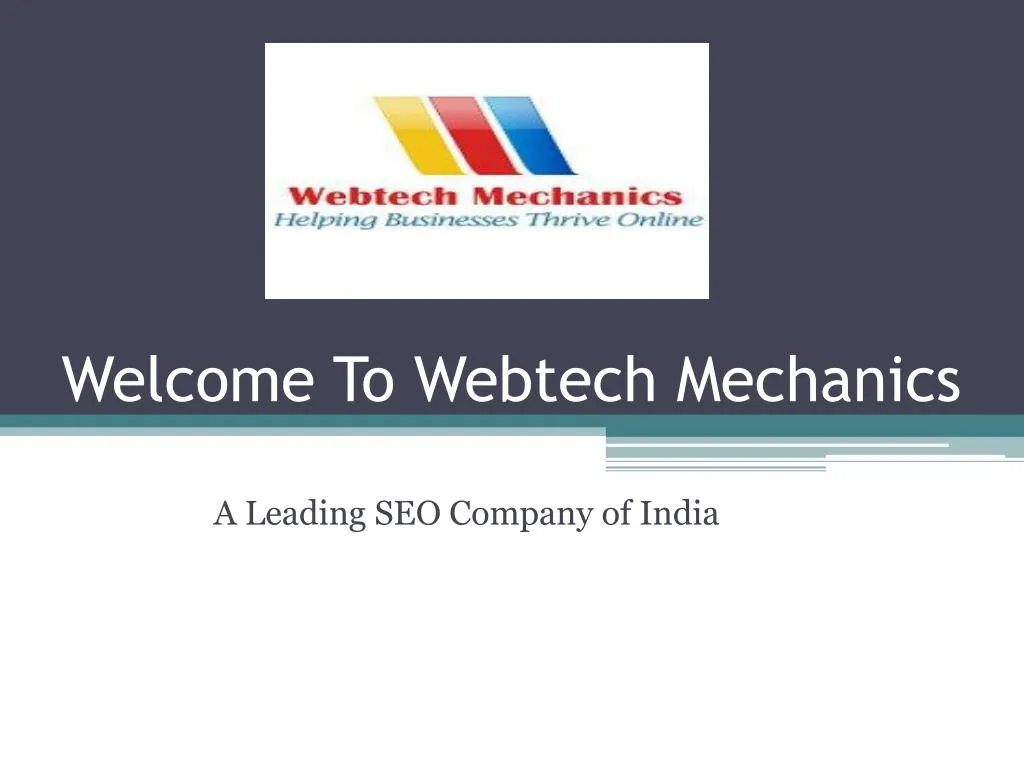 welcome to webtech mechanics
