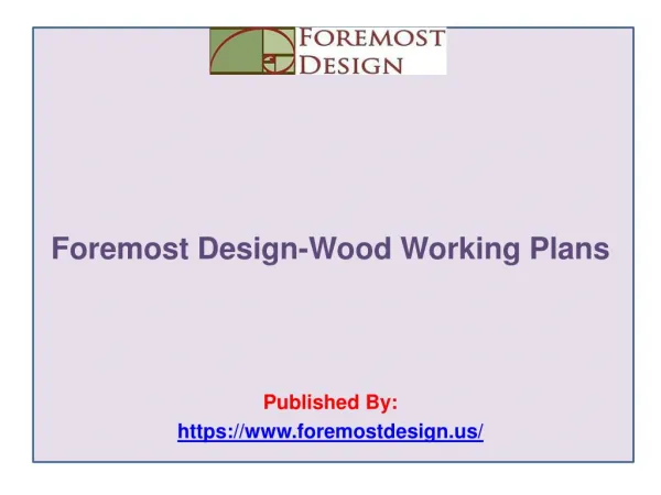 Wood Working Plans
