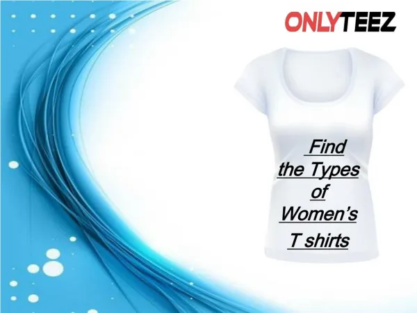 Types of Women's Tshirts
