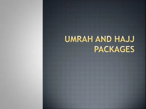 Umrah and Hajj Package