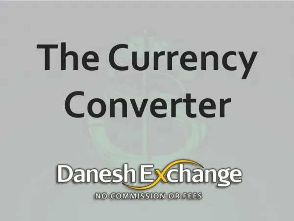 The Currency Converter