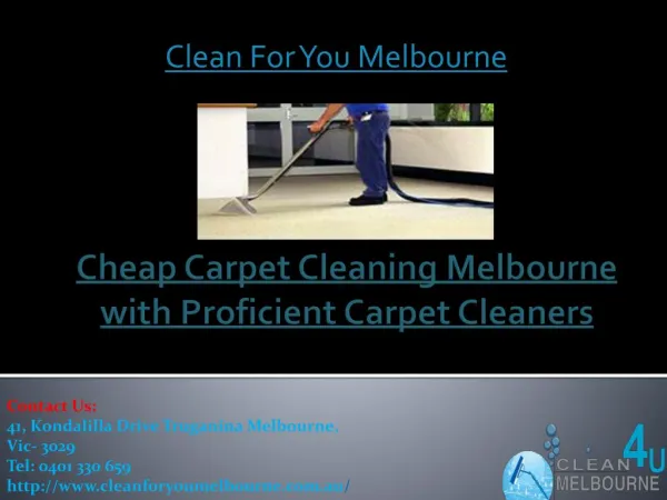 Cheap Carpet Cleaning Melbourne with Proficient Carpet Cleaners