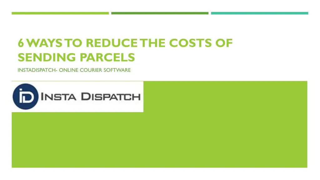 6 ways to reduce the costs of sending parcels