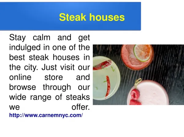 Steak houses