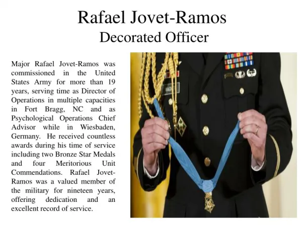 Rafael Jovet-Ramos — Decorated Officer
