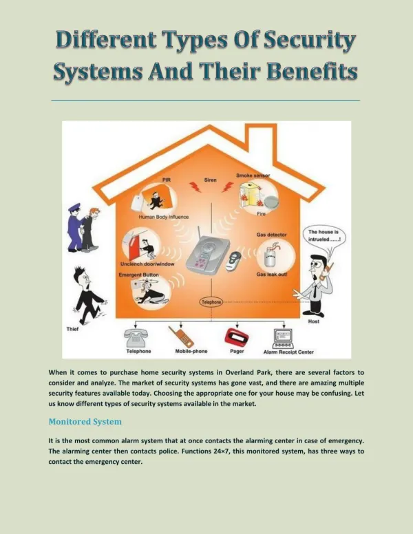 Different Components to a Security System