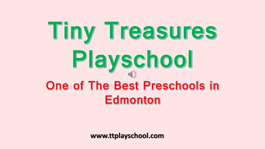 tiny treasures playschool