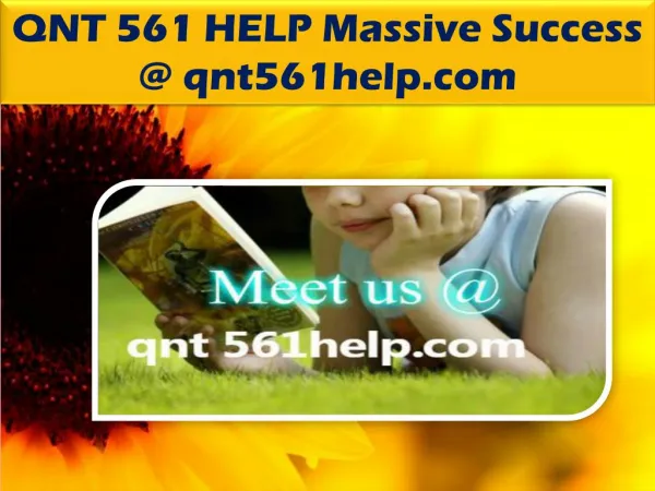 QNT 561 HELP Massive Success @ qnt561help.com