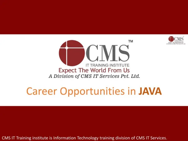 Career Opportunities in JAVA