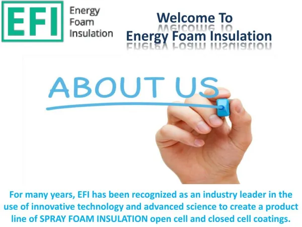 Energy Foam Insulation