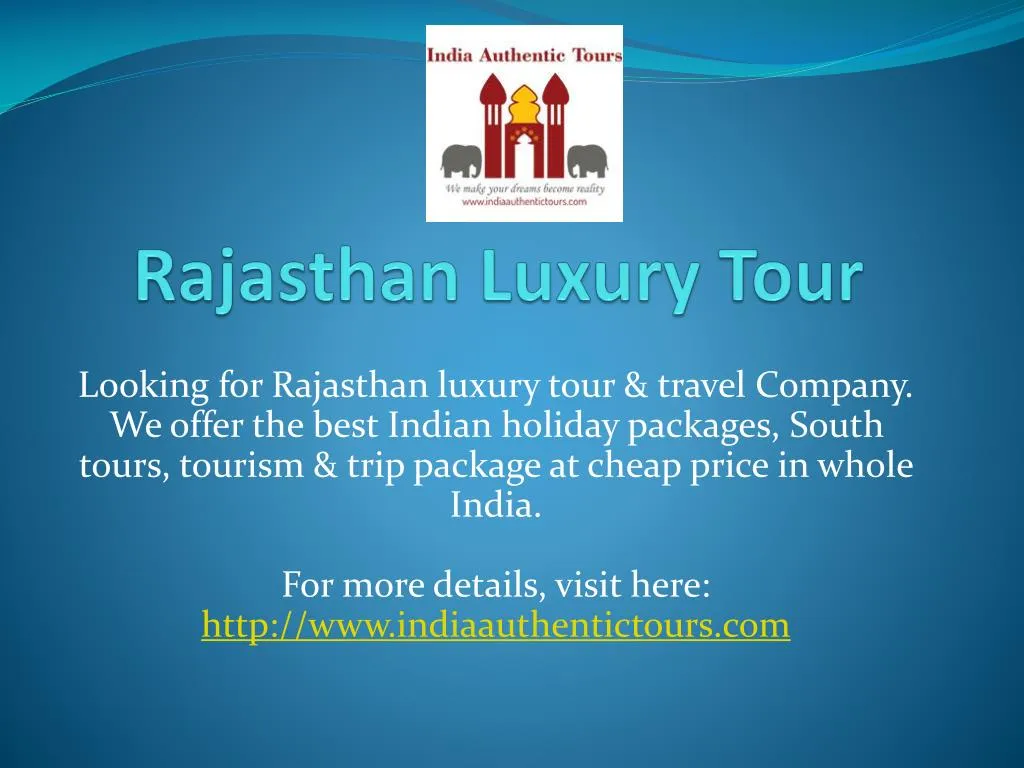 rajasthan luxury tour