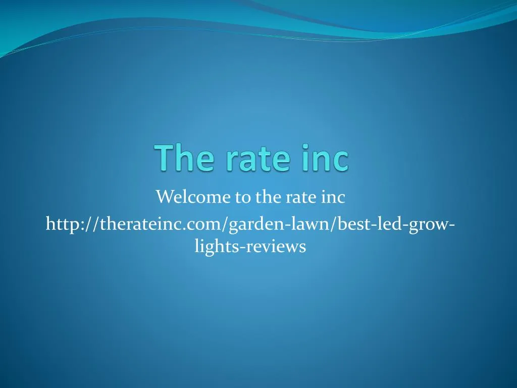the rate inc