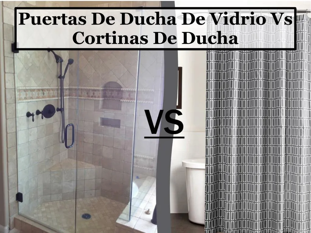 puertas de ducha de vidrio vs cortinas de ducha