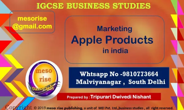 igcse business studies bst marketing nix in india nishant sir meso rise academy