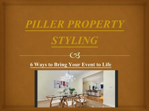 6 Ways to Bring Your Event to Life – Piller Property Styling