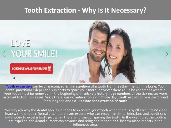 Tooth Extraction - Why Is It Necessary?