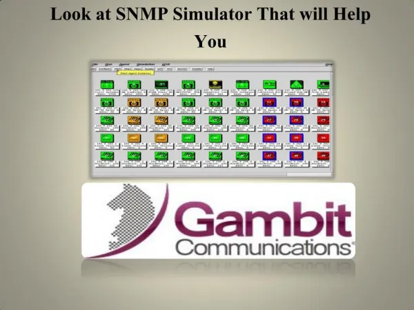 Look at SNMP Simulator That will Help You