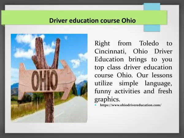 Driver education course Ohio