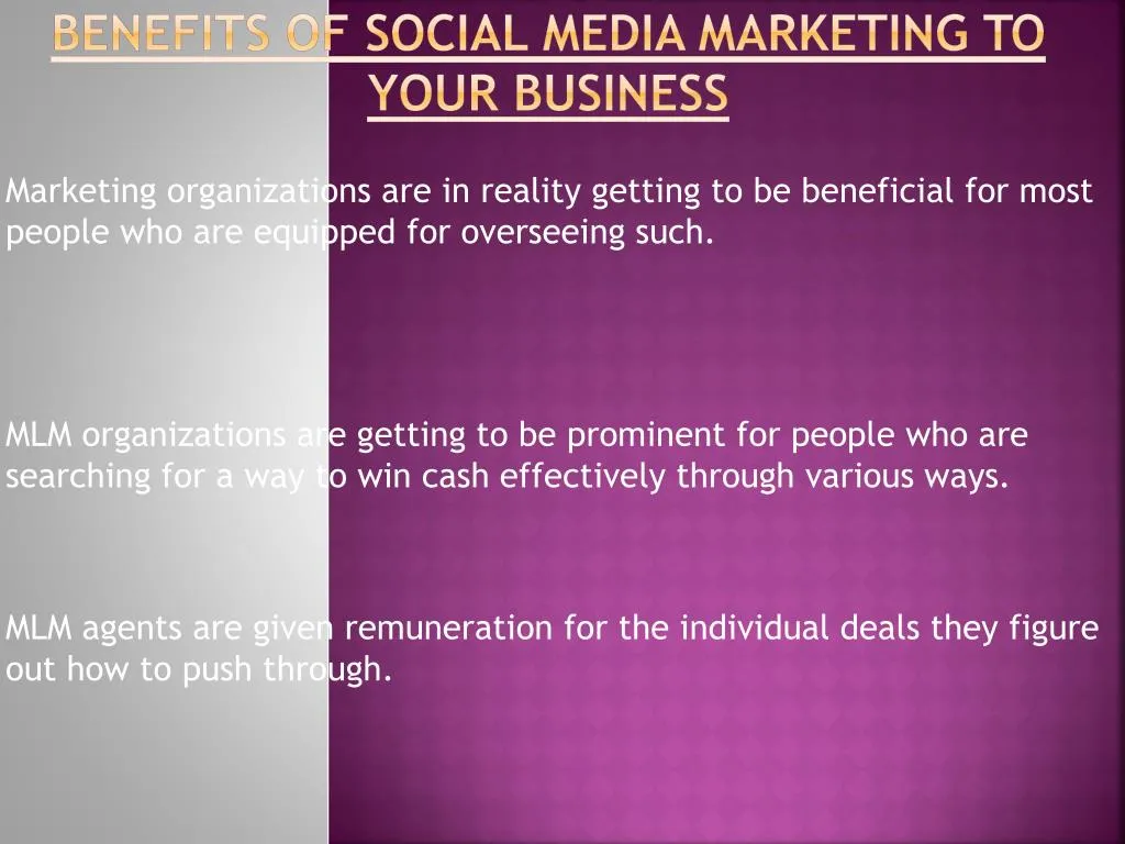benefits of social media marketing to your business