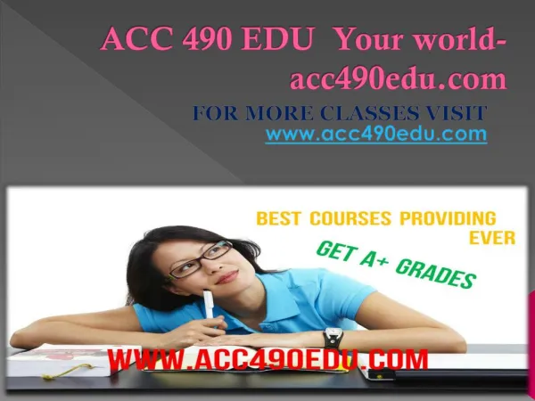 ACC 490 EDU Your world-acc490edu.com