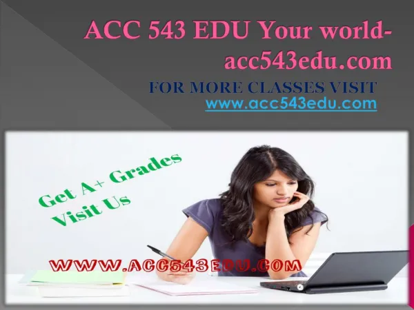 ACC 543 EDU Your world-acc543edu.com