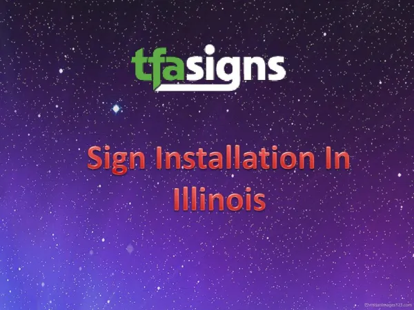 Sign Installation In Illinois
