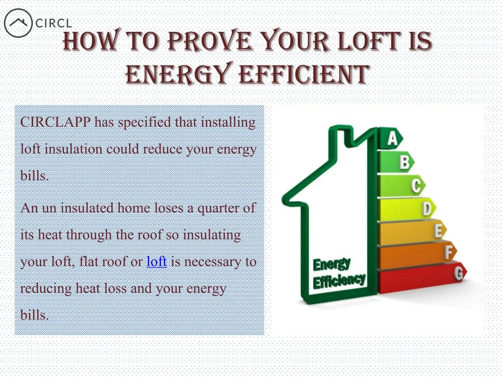 how to prove your loft is energy efficient