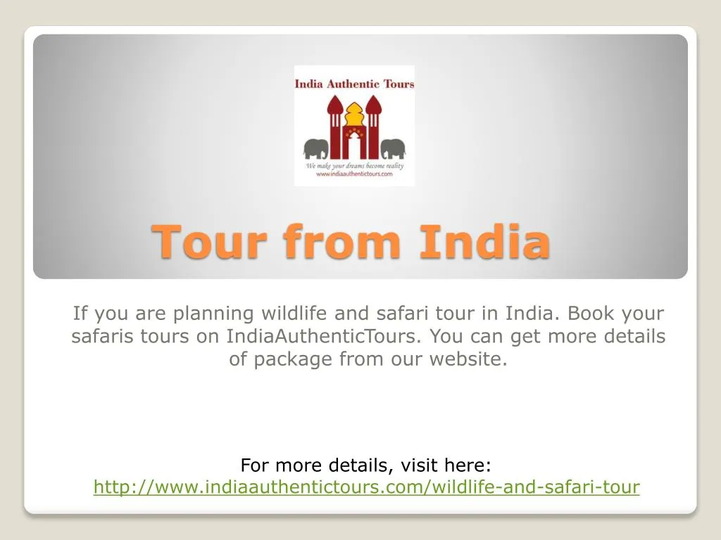 tour from india