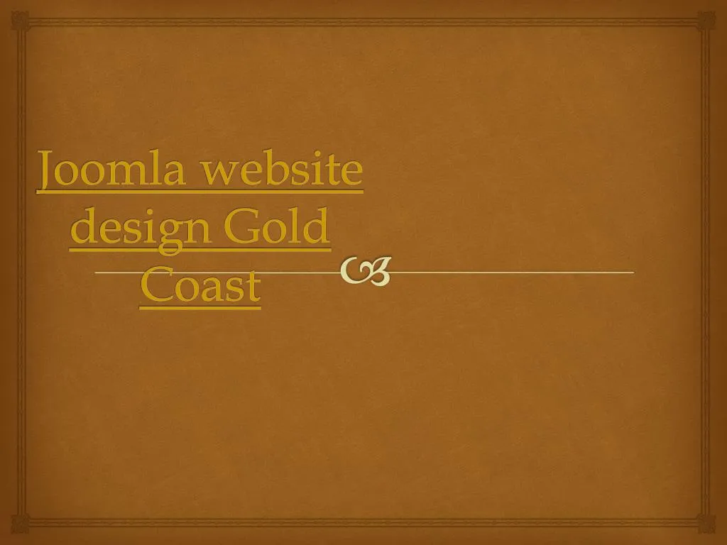 joomla website design gold coast