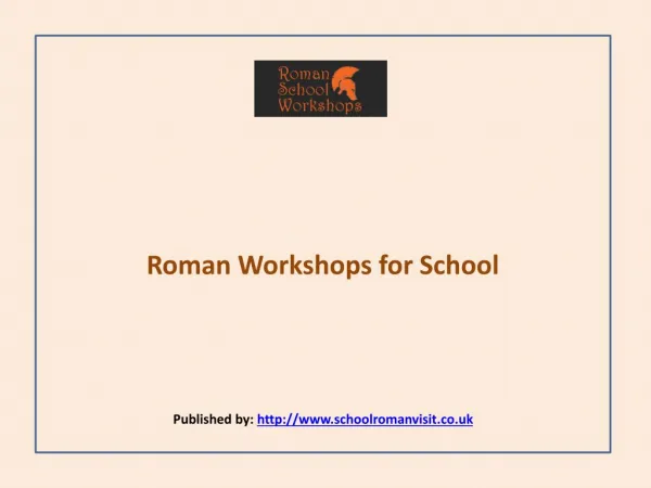 Roman School Workshops-Roman Workshops for School