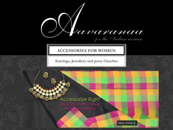 Women's Accessories Online Shopping | Aavaranaa