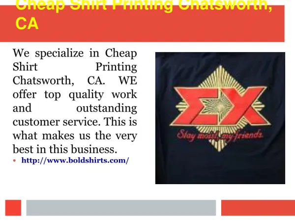 Cheap Shirt Printing Chatsworth, CA