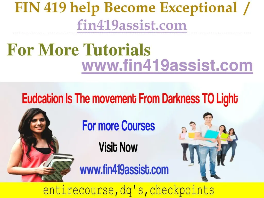 fin 419 help become exceptional fin419assist com