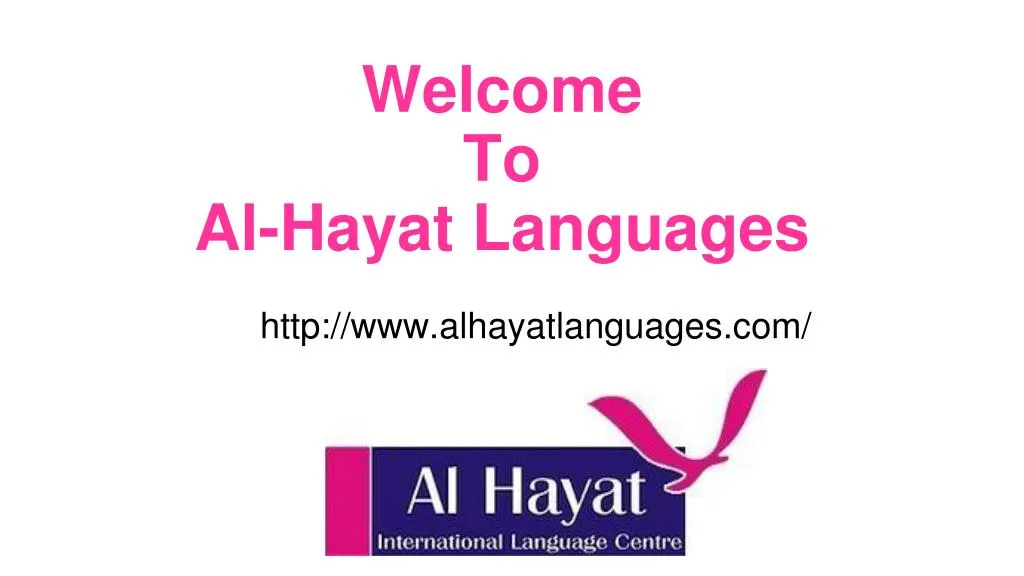 welcome to al hayat languages