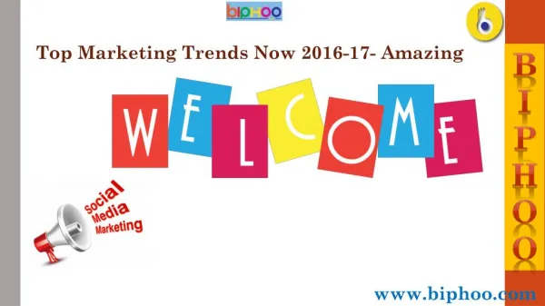Top Marketing Trends Now 2016-17
