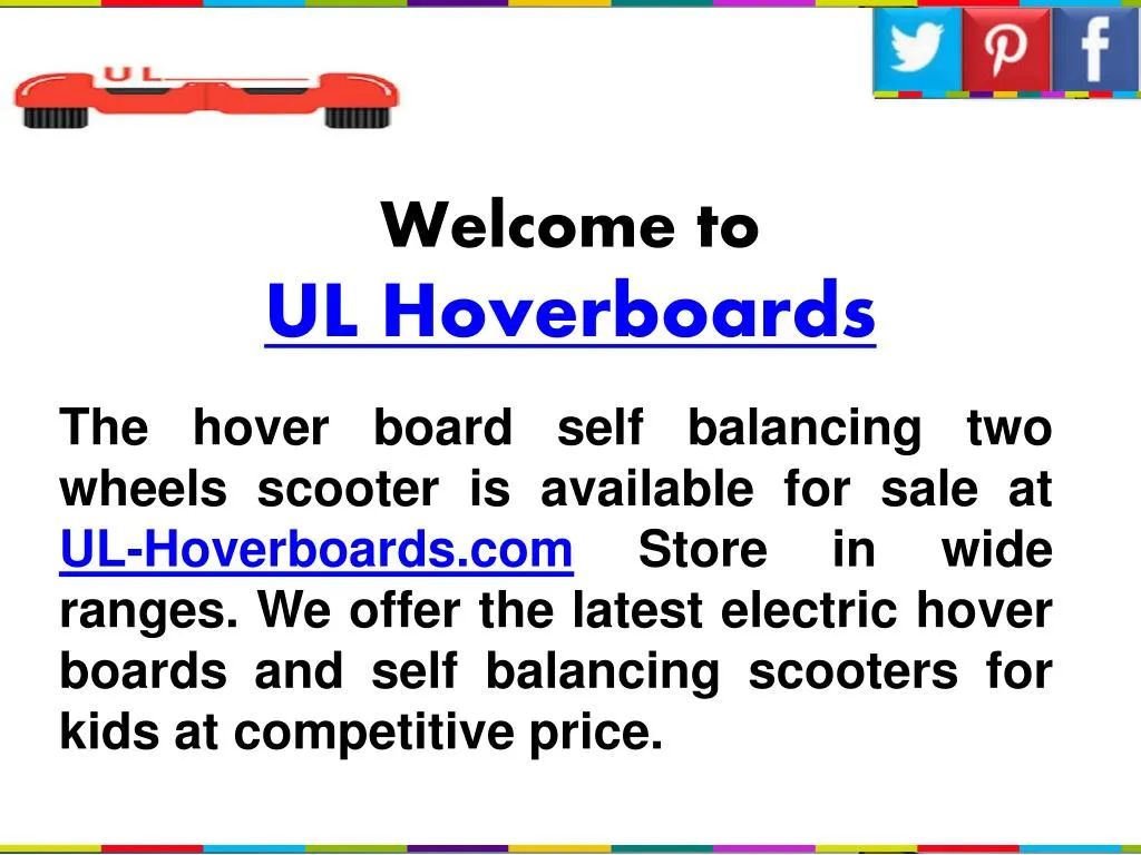 welcome to ul hoverboards
