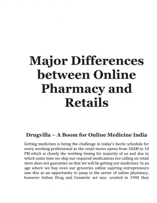 Pharmacy online in Delhi/NCR - slide 1