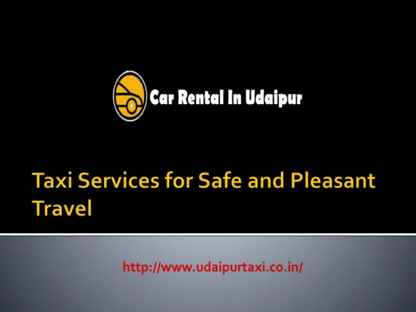 Taxi Services for Safe and Pleasant Travel