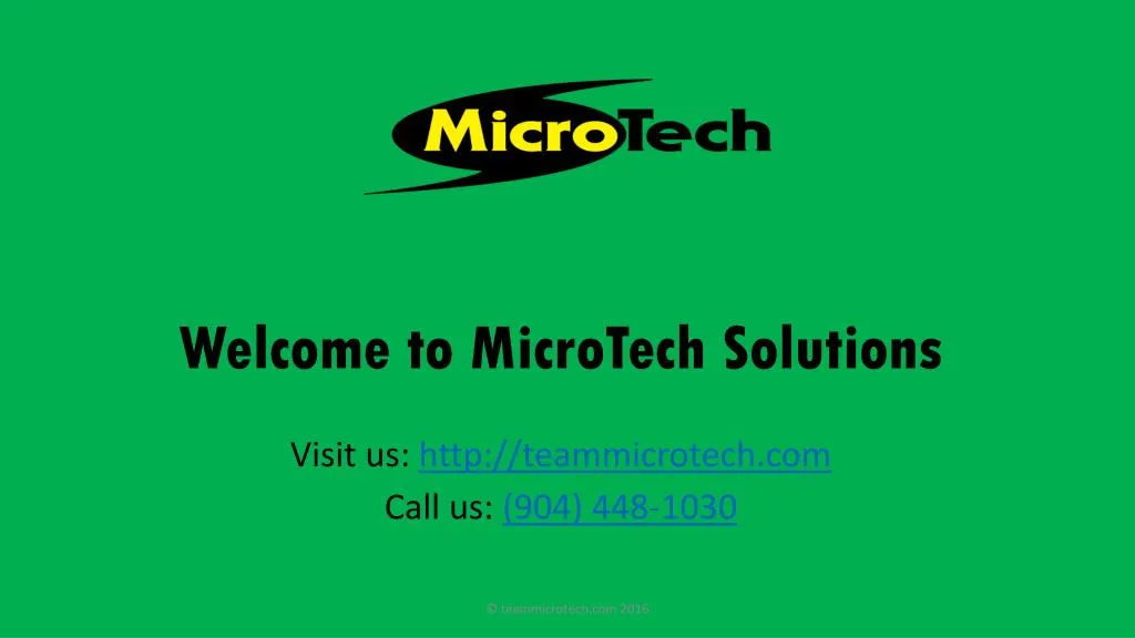welcome to microtech solutions